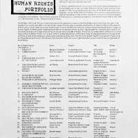 Artist list: Images of Human Rights Portfolio