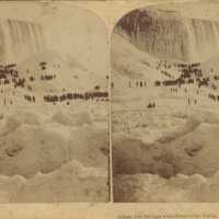Great Ice Bridge & American Falls, Niagara Falls, N.Y., U.S.A.