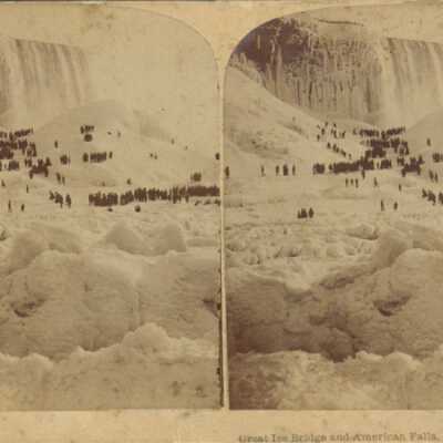 Great Ice Bridge & American Falls, Niagara Falls, N.Y., U.S.A.