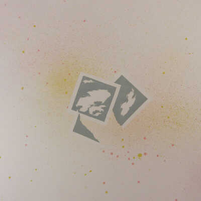 Floating cards series of five prints