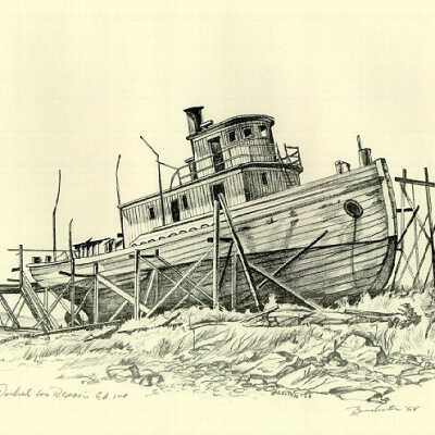 Dry Docked For Repair