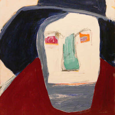 Untitled, Head with Blue Hat