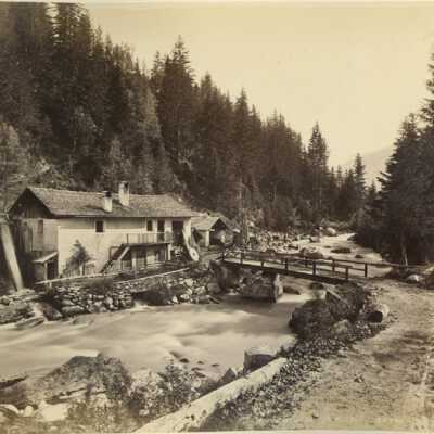 260 Route d'Argentiere- Un Moulin. Valley of Chamonix. The Mill.