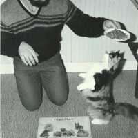 Steve Sprague with cat