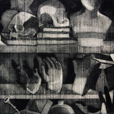 Still Life with Three Shelves