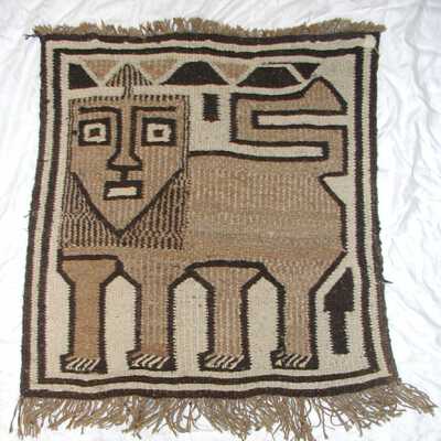 Untitled weaving with lion