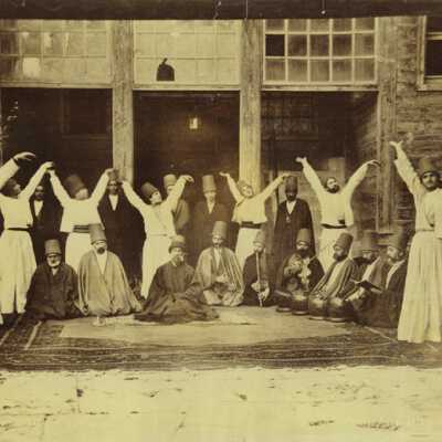 Whirling dervishes in Galata Mawlawi House