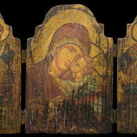Triptych with the Virgin Eleousa