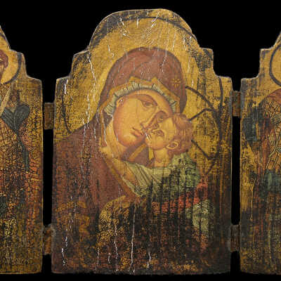 Triptych with the Virgin Eleousa