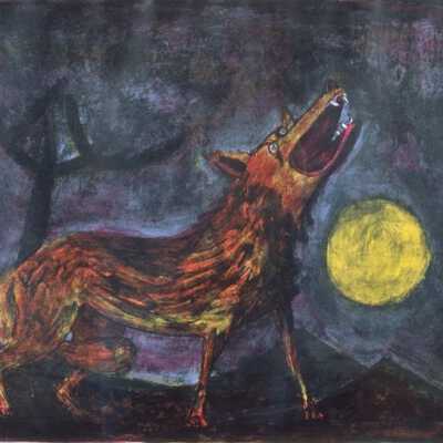 Perro Aullidos a la Luna (Dog Howling at the Moon)