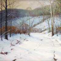 Landscape in Snow/Woodland Trail