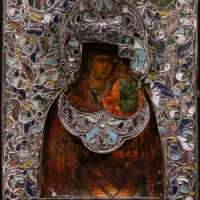 Novodvorsʹka (Ukrainian) or Novodvorskaya (Russian) The Mother of God