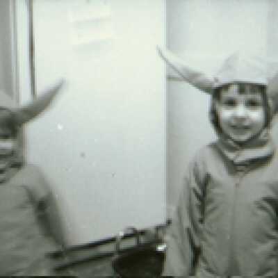 Jane and Jeremy in Kangaroo costumes