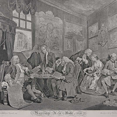 The Marriage Settlement from Marriage a la Mode, Plate I