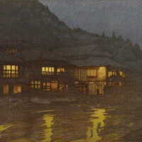 Evening in a Hot Spring