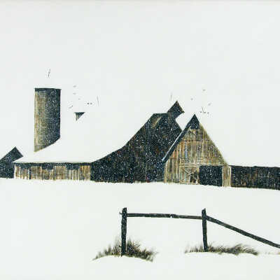 untitled (Barn in Snow)