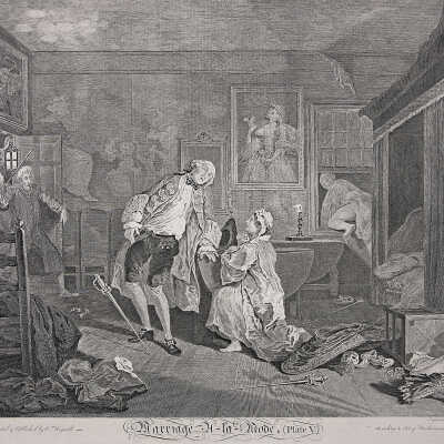 The Bagnio from Marriage a la Mode, Plate V