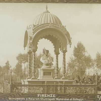 FIRENZE Monumento a Raiaram Chuttraputti Maharaiah di Kolhapur.