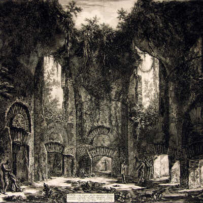 Dieta, o sia luggo...nella Villa Adriana (Meeting Hall or Entry...in Hadrian's Villa, Tivoli) from Vedute di Roma (Views of Rome)