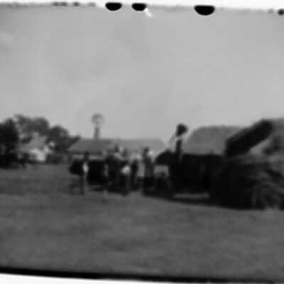 Hill Brother's Threshing Outfit. Newark, Ill.