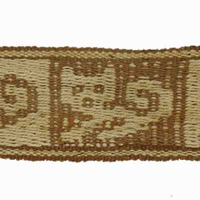 Woven bag with cat motif
