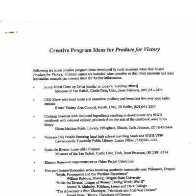 Creative Program Ideas: Page 4