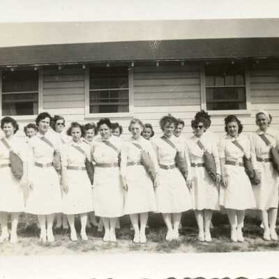 Nurses with Gas Mask Bags