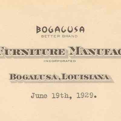 Bogalusa Furniture Manufacturing Co.