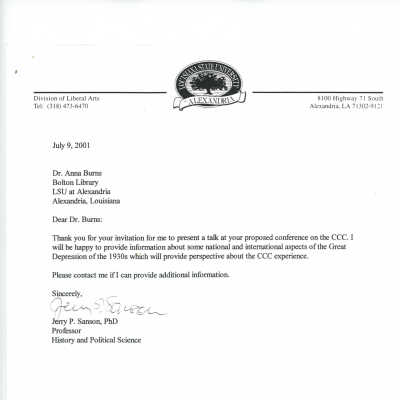 letter from Dr. Jerry Sanson to Dr. Burns: Page 18