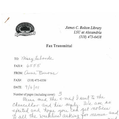 fax from Dr. Burns to Missy Laborde: Page 2