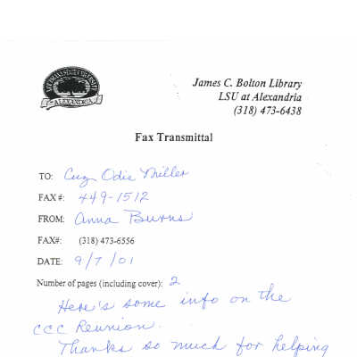 fax from Dr. Burns to Cuz Odis Miller: Page 6