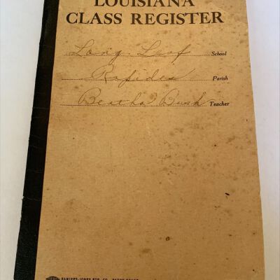Long Leaf, LA -1924 Louisiana Class Register for Long Leaf School