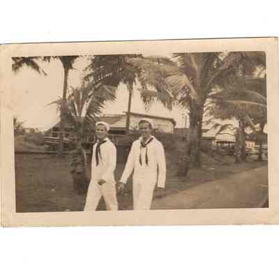 Navy Servicemen in Hawaii, Roger Cooper and Rupert Johnson