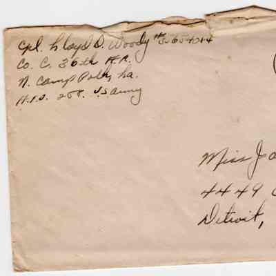 Letter from Lt. Lloyd Woody