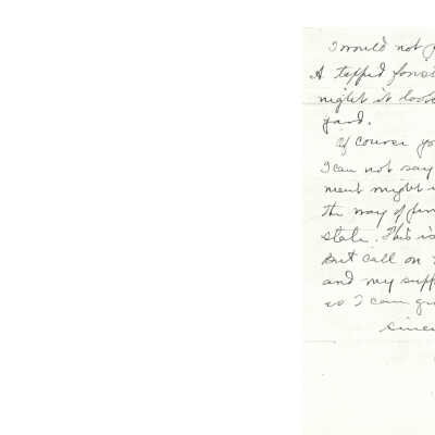 typed and written letter from the U.S. Department of Agriculture Forest Service to Dormon: Page 5