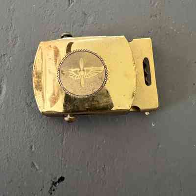 Gold Plated Propeller and Wings Belt Buckle