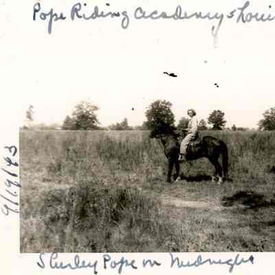 Camp Claiborne - Pope Riding Academy - Shirley Pope - Sept. 19, 1943