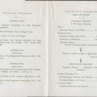 Camp Claiborne - Christmas Card 2
