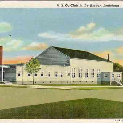 Deridder, La- Postcard- U. S. O. Club