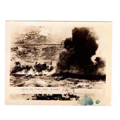 "Smoke And Flame Sweep Okinawa"