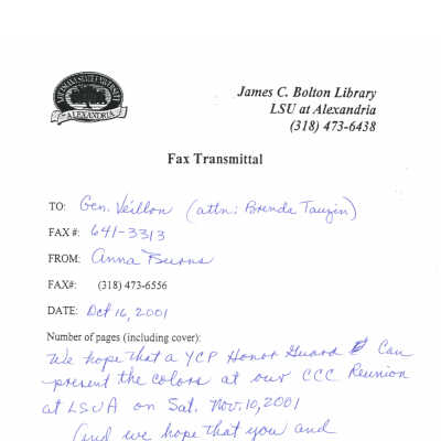 fax from Dr. Burns to Gen. Veillon: Page 6