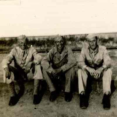 Camp Claiborne - Three Soldiers - Photo