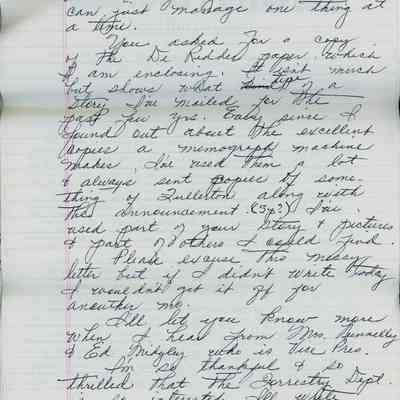 Marjoue Bridges Letter Page 3