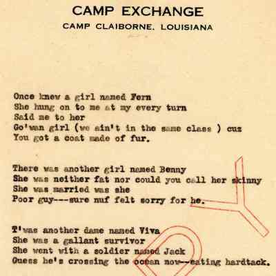 Camp Claiborne - Poetry