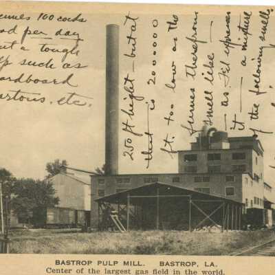 Postcard of Bastrop Pulp Mill Bastrop, LA