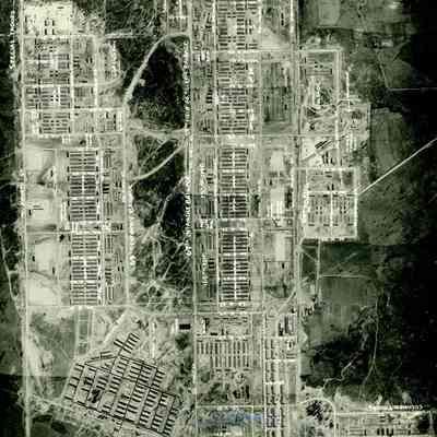 Camp Claiborne - Aerial 34th Infantry Inhabitance