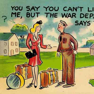 Camp Claiborne - Postcard - To Dorothy Brown - From Harold Brock