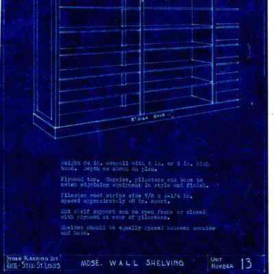 Camp Claiborne - Wall Shelving Blueprints
