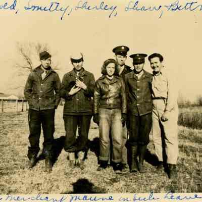 Camp Claiborne - Pope Riding Academy - Harold Brock and Others - January 16, 1944