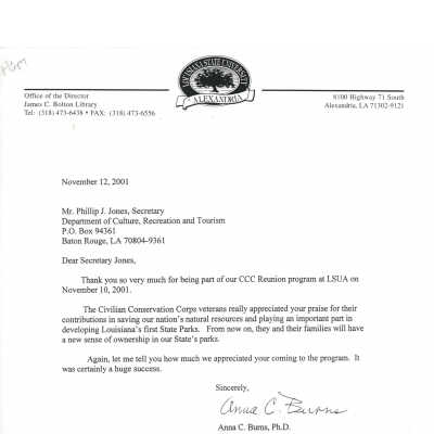 letter to Phillip Jones from Dr. Burns: Page 3
